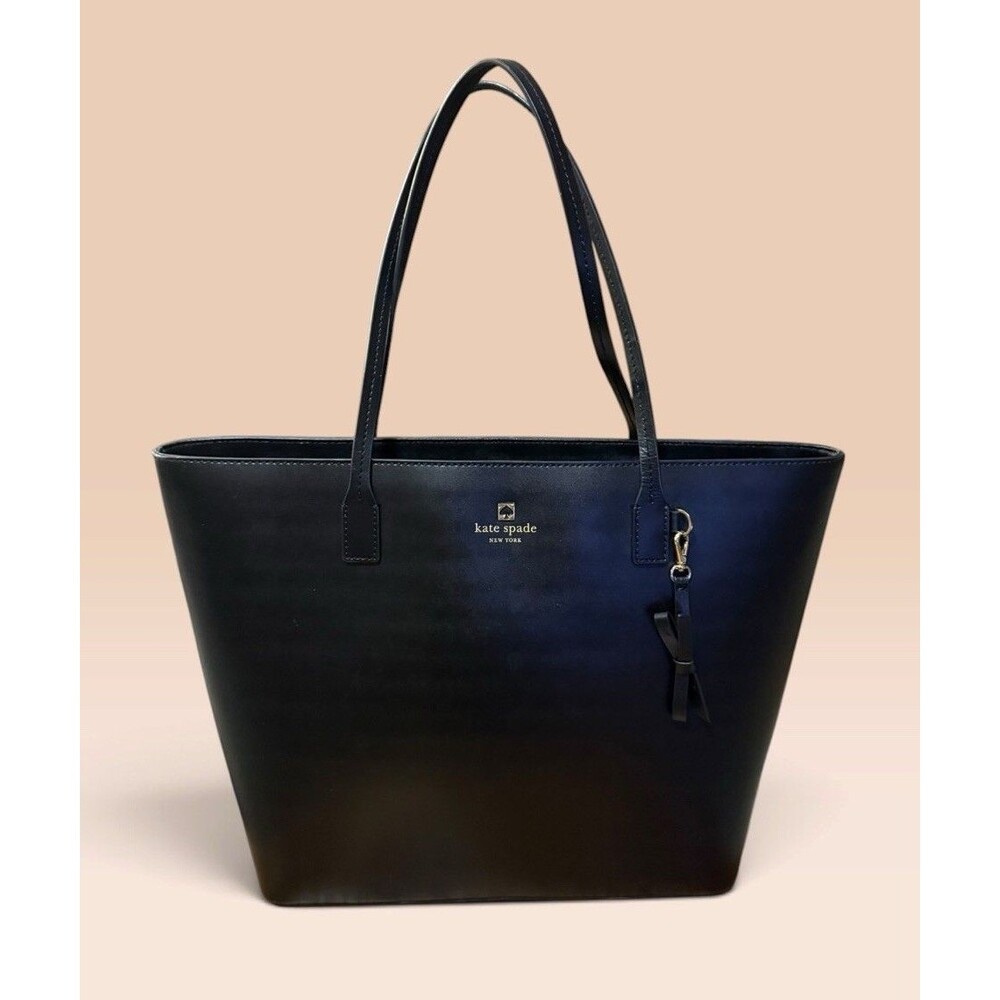 Kate Spade Black Sawyer Street Tori Leather Large Tote Bag WKRU3985 Minimalist